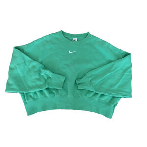 Nike Women Phoenix Fleece Sweatshirt S Cropped Loungewear Athleisure Gym